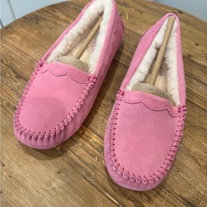 UGG Pink Women's Suede Slippers